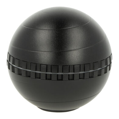 Drtič tabáku kovový Gyro Ball Black, 3.dílný, 62mm  (340363)