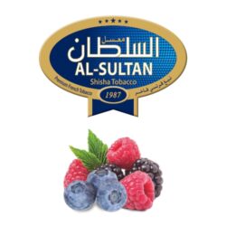 Tabák do vodní dýmky Al-Sultan Berry Land (7), 50g/F - Tabák do vodní dýmky Al-Sultan Berry Land s příchutí lesního ovoce. Tabáky Al-Sultan vyráběné v Jordánsku jsou známé svojí šťavnatostí, skvělou vůní, chutí a bohatým dýmem. Tabák do vodní dýmky je dodávaný v papírové krabičce po 50g.