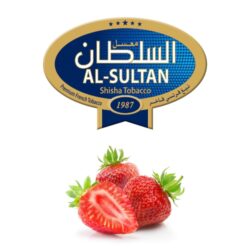 Tabák do vodní dýmky Al-Sultan Strawberry (78), 50g/F - Tabák do vodní dýmky Al-Sultan Strawberry s příchutí jahod. Tabáky Al-Sultan vyráběné v Jordánsku jsou známé svojí šťavnatostí, skvělou vůní, chutí a bohatým dýmem. Tabák do vodní dýmky je dodávaný v papírové krabičce po 50g.