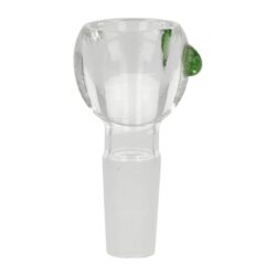 Náhradní kotlík do bongu Plonk Green, 14,5mm - Nhradn sklenn kotlk do bongu Plonk Green. Transparentn kotlk je na boku zdoben zelenou tekou. Kotlk je vyroben z kvalitnho ruodolnho borosiliktovho skla. Tento kotlk je vhodn pro vechny chillumy ukonen zbrusem pro zasunut s vnitnm prmrem 14,5 mm. Cena je uvedena za jeden ks.

Zbrus kotlku: 14,5 mm
Celkov vka: 56 mm
Otvor: 10 mm
Prmr prostoru pro kuivo vnitn/vnj: 16 mm / 28 mm
Vka prostoru pro kuivo: 19 mm
Stko: 12 mm
Distributor: Fortis-DB, spol. s r.o.
