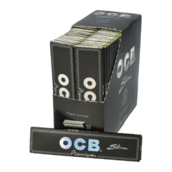 Cigaretové papírky OCB Slim Premium - Cigaretové papírky OCB Slim PREMIUM s hologramem. Knížečka obsahuje 32 papírků. Rozměry papírku: 44x109mm. Prodej pouze po celém balení (displej) 50ks. Cena je uvedená za 1ks.