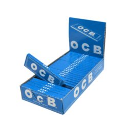 Cigaretové papírky OCB Blue - Cigaretové papírky OCB Blue. Knížečka obsahuje 50ks papírků se seříznutými rohy. Rozměry papírku: 36x69mm. Prodej pouze po celém balení 25ks. Cena je uvedená za 1ks.